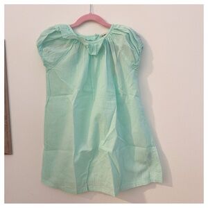 NWT BonTon girls light blue cotton shirt dress size 3yrs